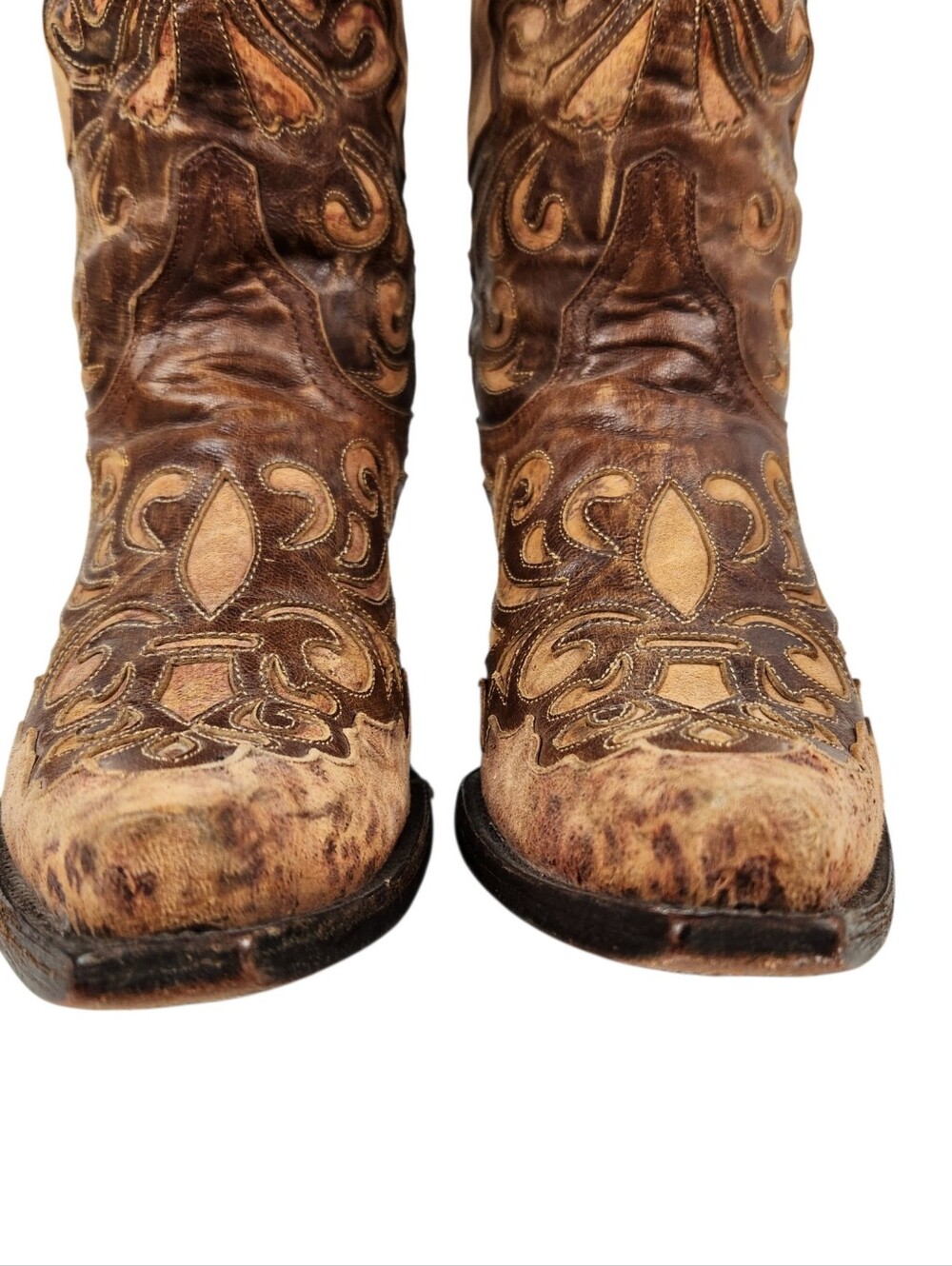 Old Gringo Linda L1025-4 Leather Cheetah Brown Tan Western Boot Womens Size 7.5B - Picture 8 of 14